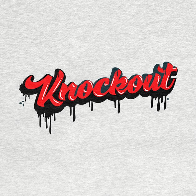 KNOCKOUT DRIP RED by KNOCKOUT FIGHT WEAR